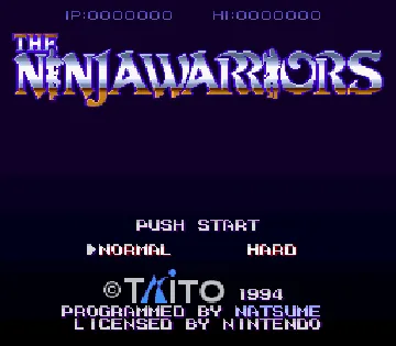 Ninjawarriors (USA) screen shot title